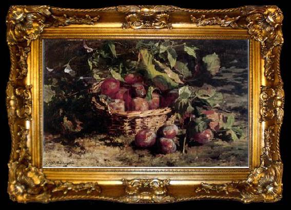framed  unknow artist Floral, beautiful classical still life of flowers.092, ta009-2